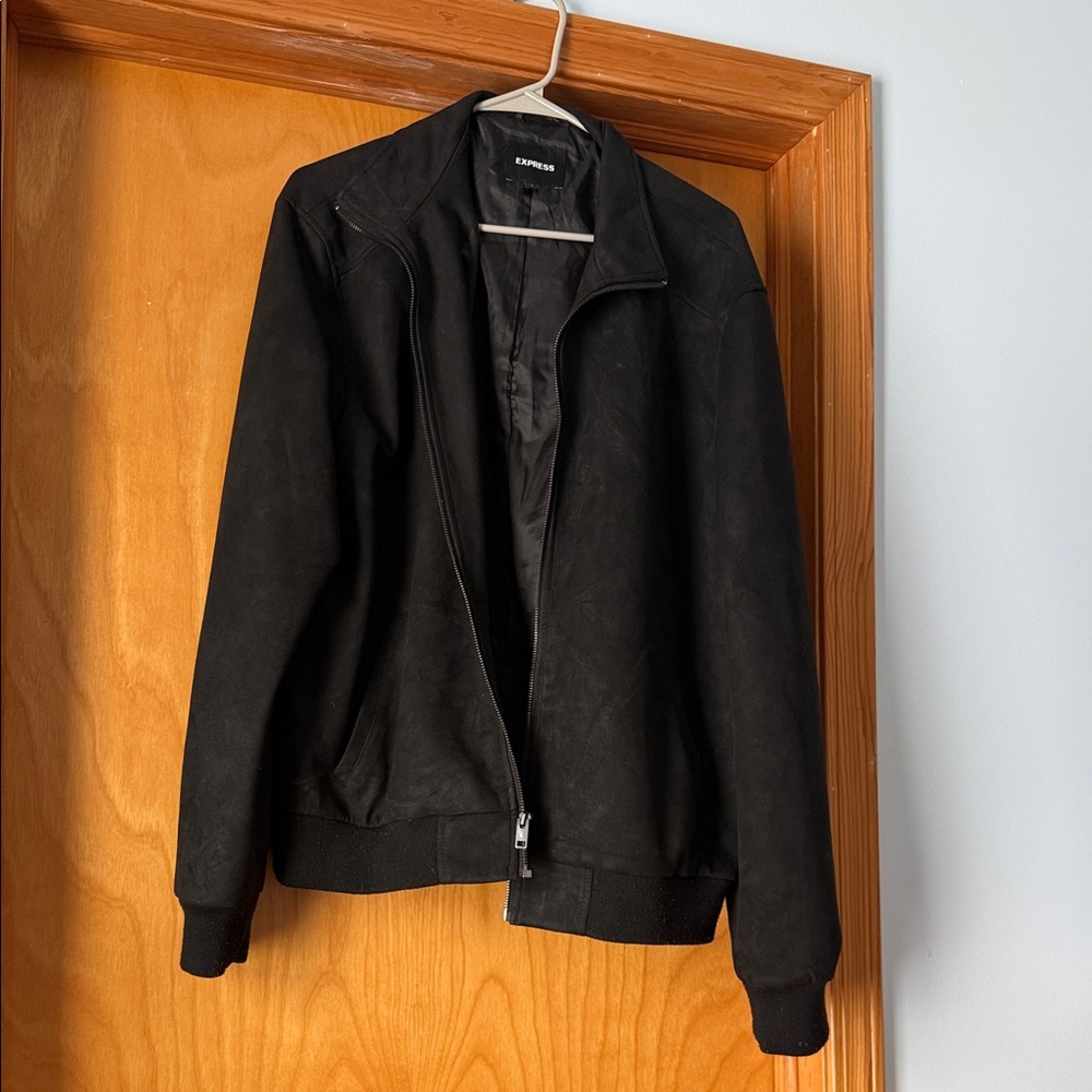 Express Black Bomber Jacket